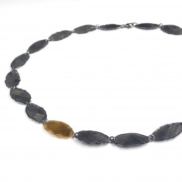 17710 Blättercollier bicolor